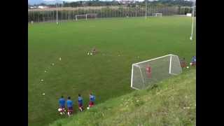 Fussballtraining Torschuss 1  Torschuss  Technik [upl. by Anilys]