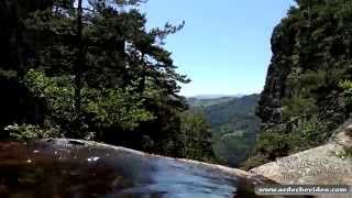 Ardèche  La cascade du Château de Rochebonne 4K [upl. by Settera]