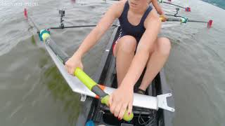 Hudson Valley Rowing League Championships Trial Girls V8 Coxswain Recording [upl. by Yle]