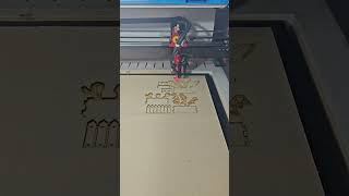 Redsail Laser Machine DIY Engraving and Cutting Wooden Teachers Day Bouquet [upl. by Hattie31]