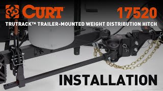 TruTrack TrailerMounted Weight Distribution Hitch Install  CURT 17520 [upl. by Keg]