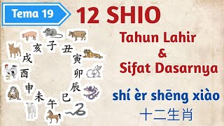 Tema 19 Belajar 12 Shio dalam bahasa Mandarin [upl. by Anileme]