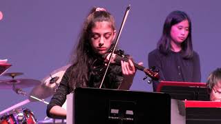 Nicole Pustilnik violin with Torrey Pines High School Jazz Band Jan 2020 [upl. by Ynned]