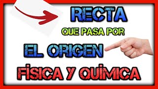 Ejercicio GRÁFICA Física y Química 😀 Ecuación de la RECTA que pasa por el ORIGEN de coordenadas 💪 [upl. by Hazard443]