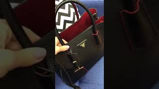 Распаковка самой популярной сумки Prada Double bag [upl. by Nennek]