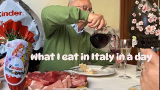 What I eat in a day in ITALY  NONNOs cooking  Easter Eggs hunting [upl. by Cutty]