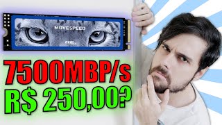 SSD NVME POR R 25000 VALE A PENA BIZARRO ANÁLISE COMPLETA MOVESPEED E PENDRIVE DE 1 TERABYTE [upl. by Irehc]