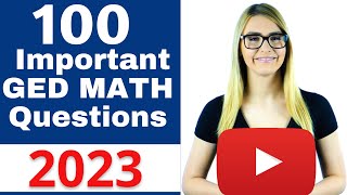 GED Math 2023  Pass the GED with EASE [upl. by Lolita]