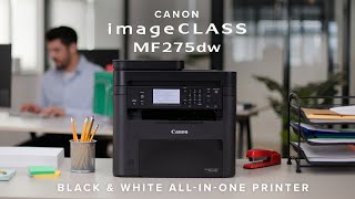 Canon imageCLASS MF275dw Black amp White Multifunction Laser Printer [upl. by Richelle]