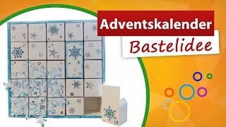 ✂ Adventskalender Bastelidee ★ Kalender mit 24 Boxen  trendmarkt24 Bastelshop [upl. by Bobbee]