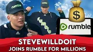 Steve Will Do It Gives Up On YouTube Joining RUMBLE  Famous News [upl. by Kowalski]