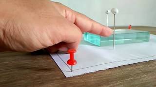 Refractive Index Of Glass Slab I PHYSICS PRACTICAL I AHSEC I HS 2ND YEAR PHYSICS [upl. by Ackerman]