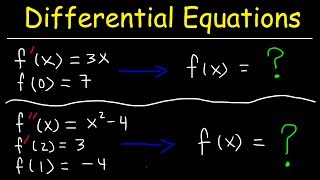 Finding Particular Solutions of Differential Equations Given Initial Conditions [upl. by Kreit20]