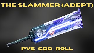 THE SLAMMER ADEPT PVE God Roll  Random Roll Guide  Heavy Stasis Sword  Destiny 2 [upl. by Trella]