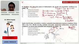 PREGUNTAS ENAM DE PATOLOGÍAS DE HÍGADO Y VÍAS BILIARES  GASTROENTEROLOGÍA  VILLAMEDIC [upl. by Tsan]