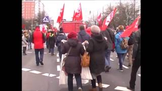 Liebknecht Luxemburg Ehrung in Berlin [upl. by Kilbride]