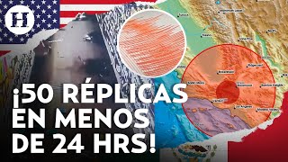 ¡Más de 50 réplicas Así se vivió el sismo de magnitud 52 que sacudió California [upl. by Enneire759]