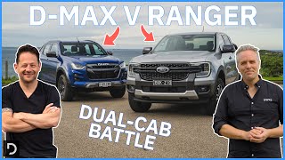 Isuzu DMax takes on allnew Ford Ranger  Isuzu DMax XTerrain v Ford Ranger Sport  Drivecomau [upl. by Kaleena]