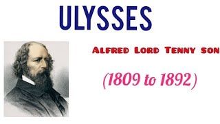 Ulysses English poem in kannada Alfred Lord Tennyson [upl. by Orten606]