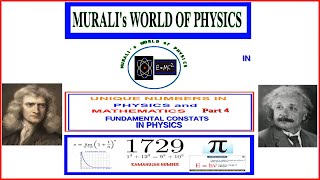 Fundamental Constants in Phys [upl. by Astrid]