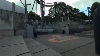 Oblivion at Alton Towers VR180 3D Rollercoaster OffRide [upl. by Ahsiatal]