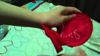 How to fold JurongHealth nylon foldable fan [upl. by Euqinomahs862]