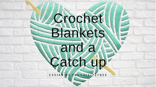 Crochet blankets and a catch up Frugal living Make do and mend [upl. by Gallager]