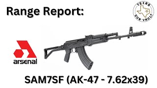 Range Report Arsenal SAM7SF AK47 762x39mm [upl. by Nareik831]