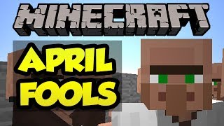 Minecraft April Fools 2014  Villager skin  Talking Villagers  Cool Sound Effects [upl. by Rooke]