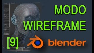 9 Como Modelar en Blender MODO WIREFRAME  tutorial en español CURSO BLENDER [upl. by Xirtaeb]