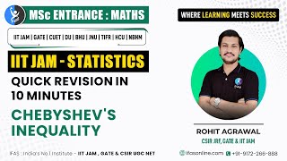 Statics Chebyshevs Inequality  Short Concept For IIT JAM  Chebyshevs Theorem [upl. by Notgnilliw525]