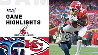 Titans vs Chiefs AFC Championship Highlights  NFL 2019 Playoffs [upl. by Annaynek]