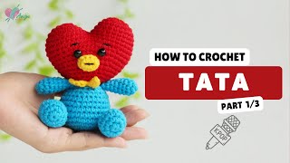 468  BT21  Tata Amigurumi 13  Crochet Amigurumi  Beginner Tutorial AmiguWorldOfficial [upl. by Ulphiah151]