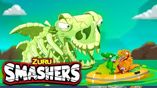 1 HOUR Of SMASHERS  Lost In The Jungle  More Kids Cartoons  ZURU  Smashers World [upl. by Kacy]