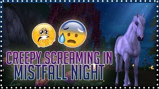 Creepy screaming in Mistfall night  Star Stable [upl. by Filomena]