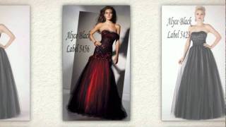 Black Label by Alyce 2012 Designer Prom Dresses [upl. by Zetnwahs]