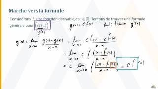 Dérivée du produit d’une constante par une fonction [upl. by Ruosnam188]