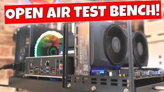 Budget Compact Open Air ATX PC Test Bench Case Build ATX W01 Giyifang Miningeek [upl. by Eleets165]