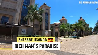 ENTEBBE TOWN NEW LOOK RICHEST NEIGHBORHOOD IN UGANDA 2024 [upl. by Bonacci]