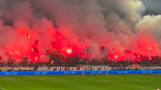 Südkurve München mit Krasses Pyro im Allianz Arena  FC Bayern München gegen Arsenal 10 quot170424quot [upl. by Clevie]