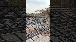 reelshevy truss workhevy roofing workkerala roofingtrusslightsledgiantscreen [upl. by Horatia]