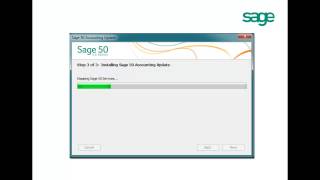 Sage 50 2014 2 1 Update Installation [upl. by Nerty983]