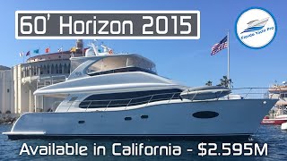 60 Power Catamaran Horizon 2015 available in California for 26M [upl. by Nyrek287]