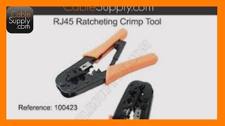 How to Use a RJ45 Modular Crimp Tool [upl. by Mukund]