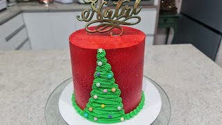 DECORAÇÃO DE BOLO DE NATAL PARISCAKEDESIGNER [upl. by Shira203]