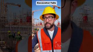 Excavator fails adamrose construction engineering workers [upl. by Caril432]