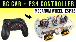 PS4 Controller Mecanum wheels car  esp32  DIY🔥 [upl. by Kelli]