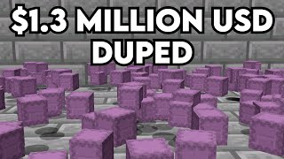 Duping on a PayToWin Minecraft Server 13M USD DUPED [upl. by Conners]