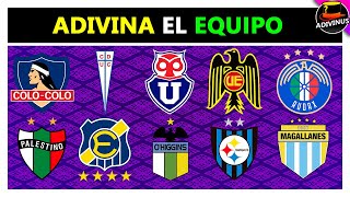 ADIVINA EL EQUIPO DE FUTBOL CHILENO  ADIVINA EL ESCUDO DE FUTBOL LIGA CHILENA  QUIZ CHILE [upl. by Ifok]