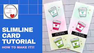 SLIMLINE CARD TUTORIAL YOU TUBE [upl. by Pederson992]